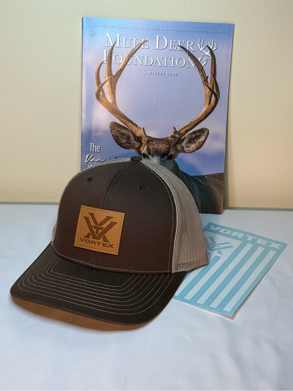 Vortex ball cap with flag decal
